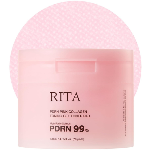 PDRN Pink Collagen Toning Gel Toner Pad